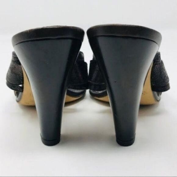 Vicini heels red jeweled copper slip on heels sz 38 BoxC - Picture 4 of 7